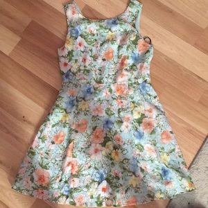 Floral Print A-Line dress
